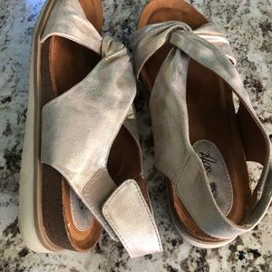 Euro Soft Metallic Sandals